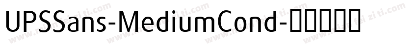 UPSSans-MediumCond字体转换