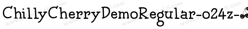 ChillyCherryDemoRegular-o24z字体转换