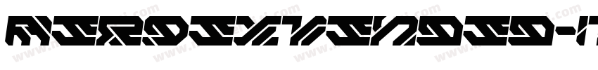 AeroExtended-Italic字体转换