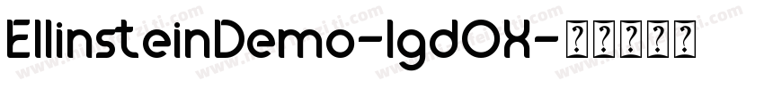 EllinsteinDemo-lgdOX字体转换