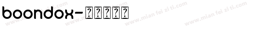 boondox字体转换