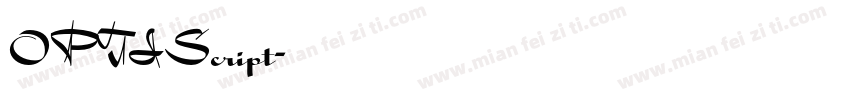 OPTIScript字体转换