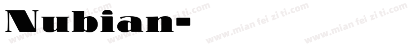 Nubian字体转换