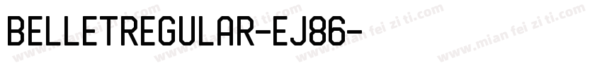 BelletRegular-eJ86字体转换