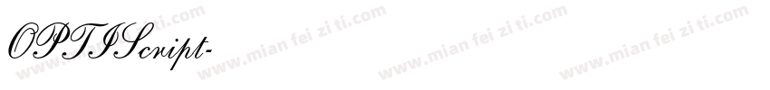 OPTIScript字体转换