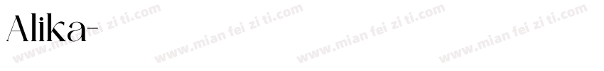 Alika字体转换