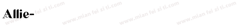 Allie字体转换