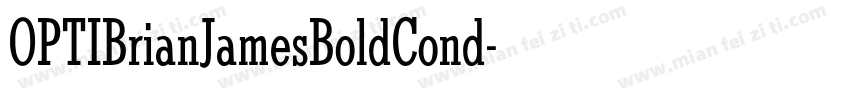 OPTIBrianJamesBoldCond字体转换