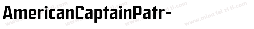 AmericanCaptainPatr字体转换