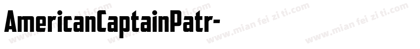 AmericanCaptainPatr字体转换