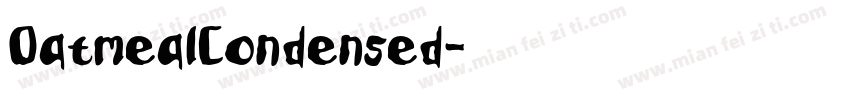 OatmealCondensed字体转换