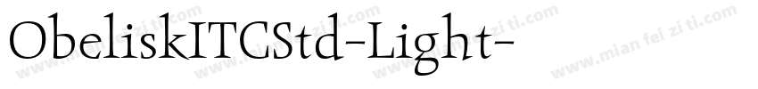 ObeliskITCStd-Light字体转换