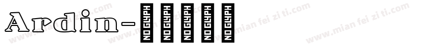 Ardin字体转换