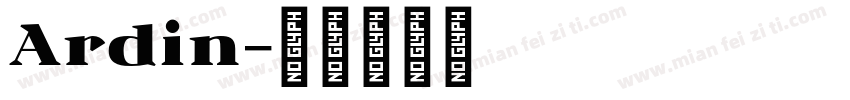 Ardin字体转换