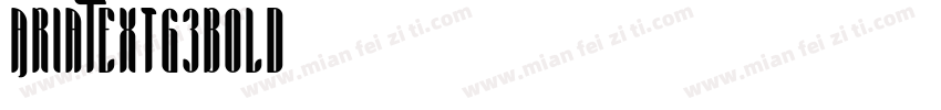 AriaTextG3-Bold字体转换