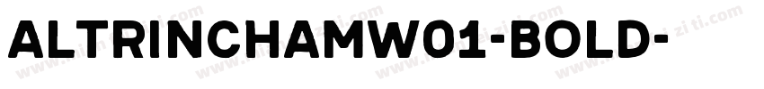 AltrinchamW01-Bold字体转换
