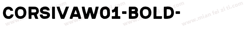 CorsivaW01-Bold字体转换