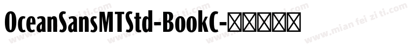 OceanSansMTStd-BookC字体转换