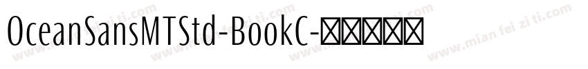 OceanSansMTStd-BookC字体转换
