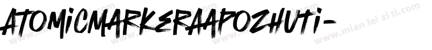 AtomicMarkerAaPoZhuTi字体转换