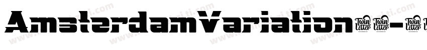 AmsterdamVariation字体字体转换