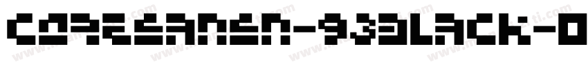 CoreSansN-93Black字体转换