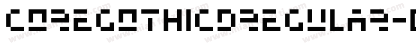 CoreGothicDRegular字体转换