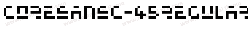 CoreSansC-45Regular字体转换
