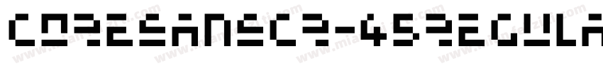 CoreSansCR-45Regular字体转换