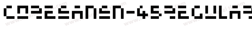 CoreSansN-45Regular字体转换