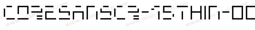 CoreSansCR-15Thin字体转换