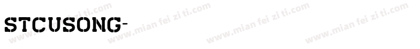 stcusong字体转换