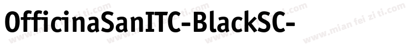 OfficinaSanITC-BlackSC字体转换