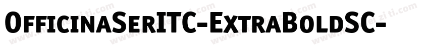 OfficinaSerITC-ExtraBoldSC字体转换