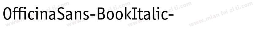 OfficinaSans-BookItalic字体转换