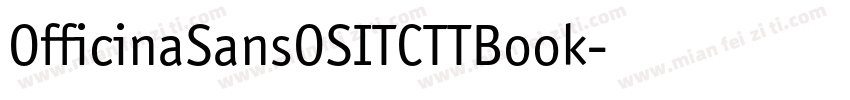 OfficinaSansOSITCTTBook字体转换