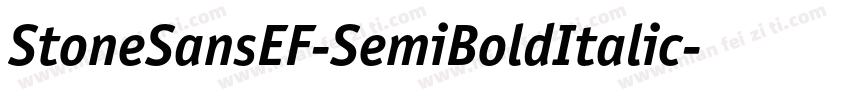 StoneSansEF-SemiBoldItalic字体转换