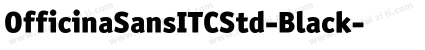 OfficinaSansITCStd-Black字体转换
