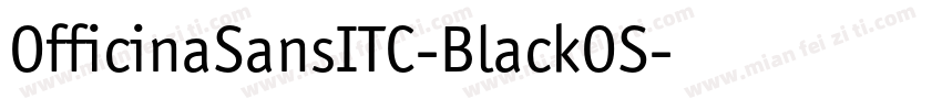 OfficinaSansITC-BlackOS字体转换