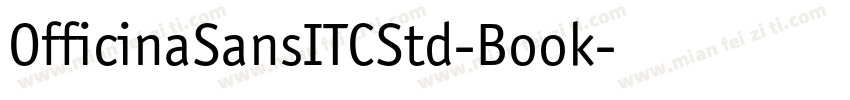 OfficinaSansITCStd-Book字体转换