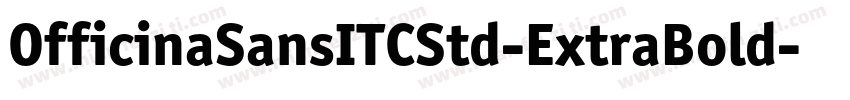 OfficinaSansITCStd-ExtraBold字体转换