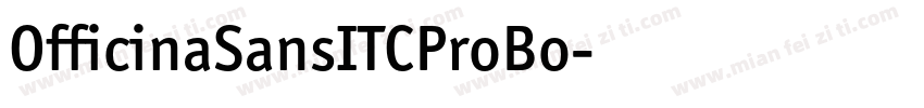 OfficinaSansITCProBo字体转换