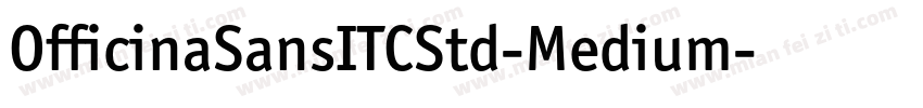 OfficinaSansITCStd-Medium字体转换