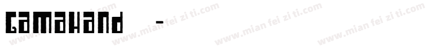 GamaHand字体字体转换