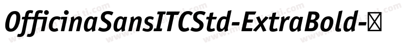 OfficinaSansITCStd-ExtraBold字体转换