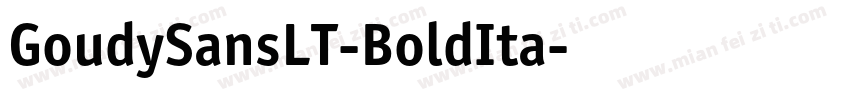 GoudySansLT-BoldIta字体转换
