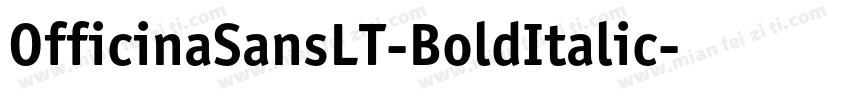 OfficinaSansLT-BoldItalic字体转换