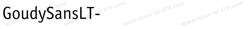 GoudySansLT字体转换