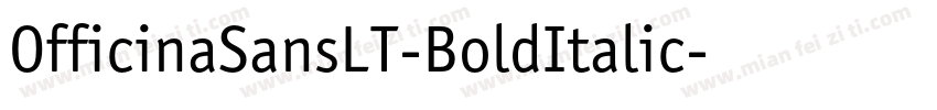 OfficinaSansLT-BoldItalic字体转换