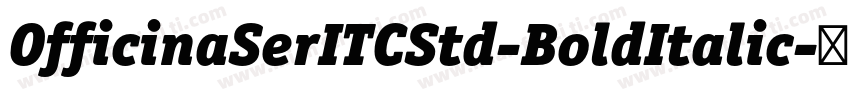 OfficinaSerITCStd-BoldItalic字体转换